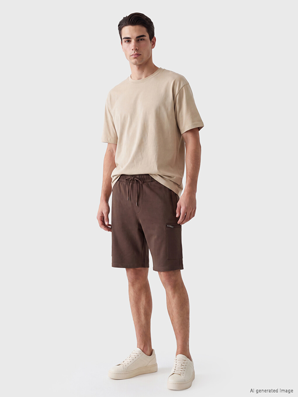 Regular Fit Men's Cargo Shorts-1