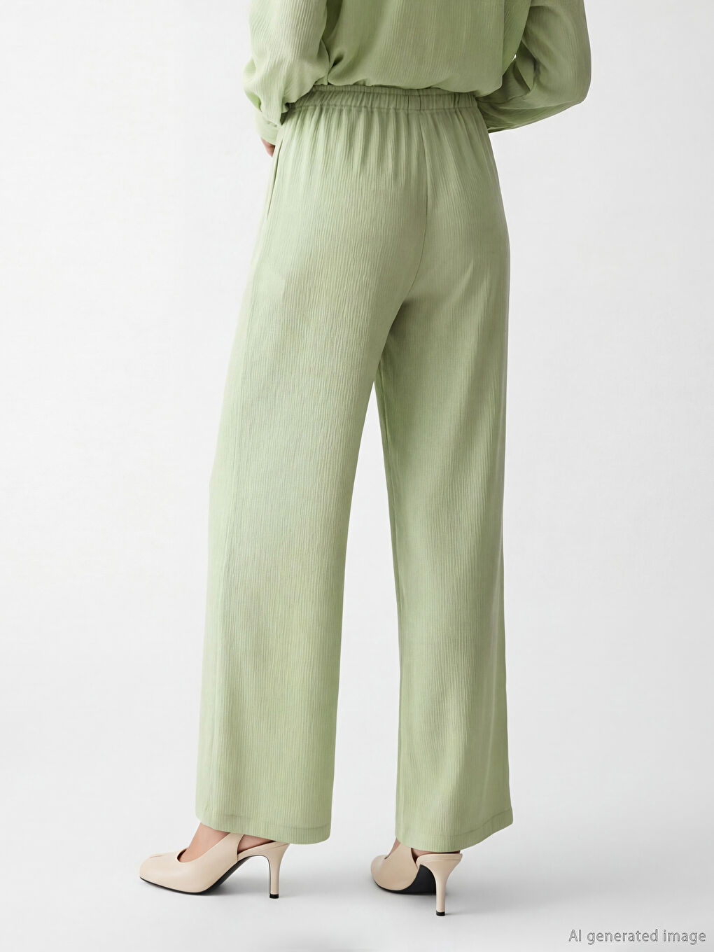 سروال اخضر نساء-3