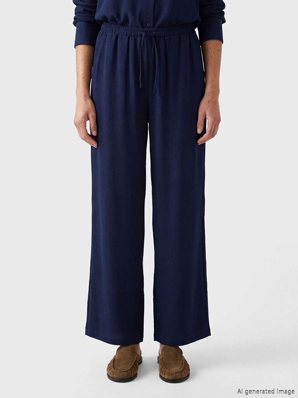 سروال أزرق نساء-1