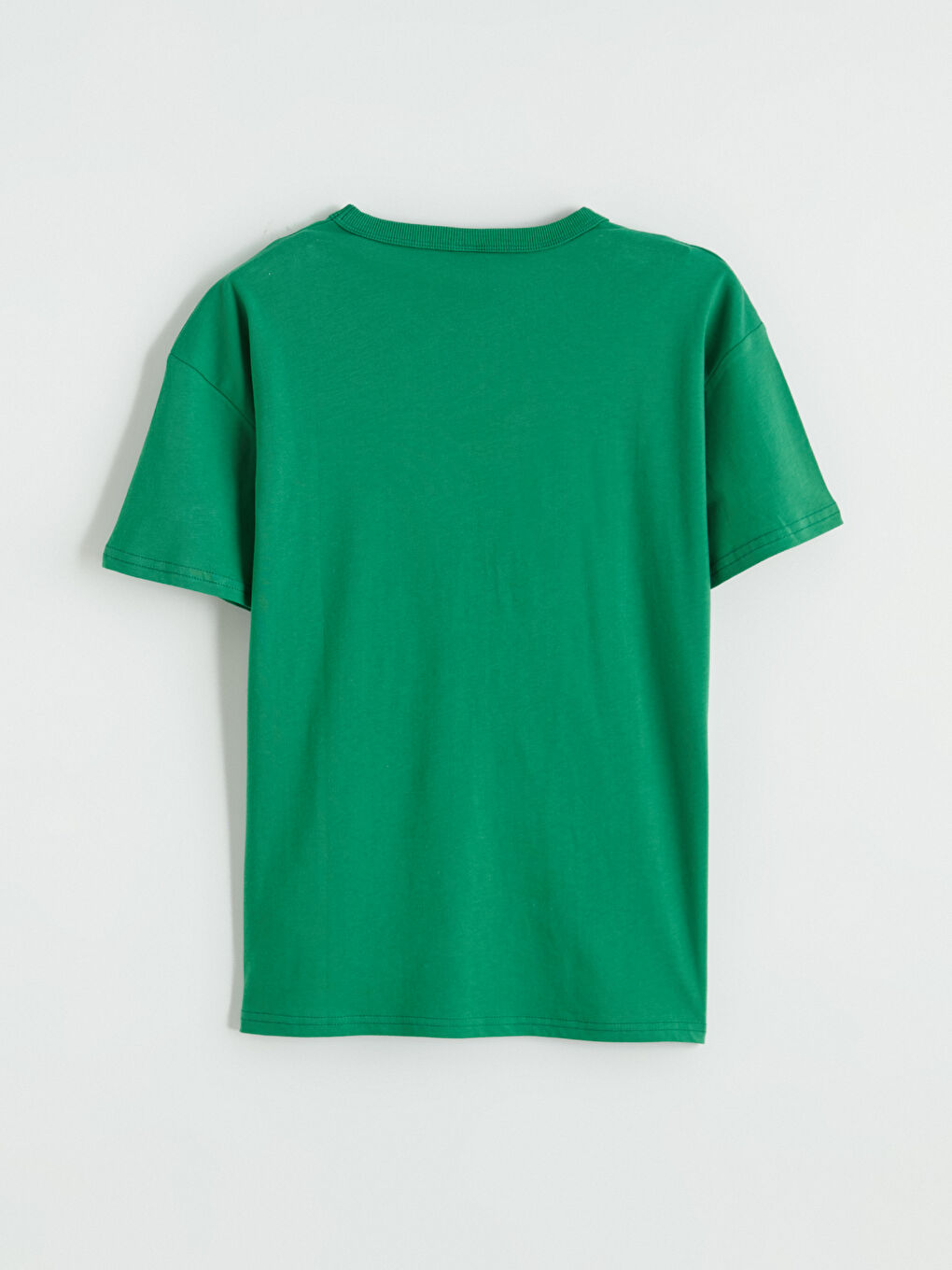 Yeşil Bisiklet Yaka Erkek Çocuk Baskılı Tişört-2