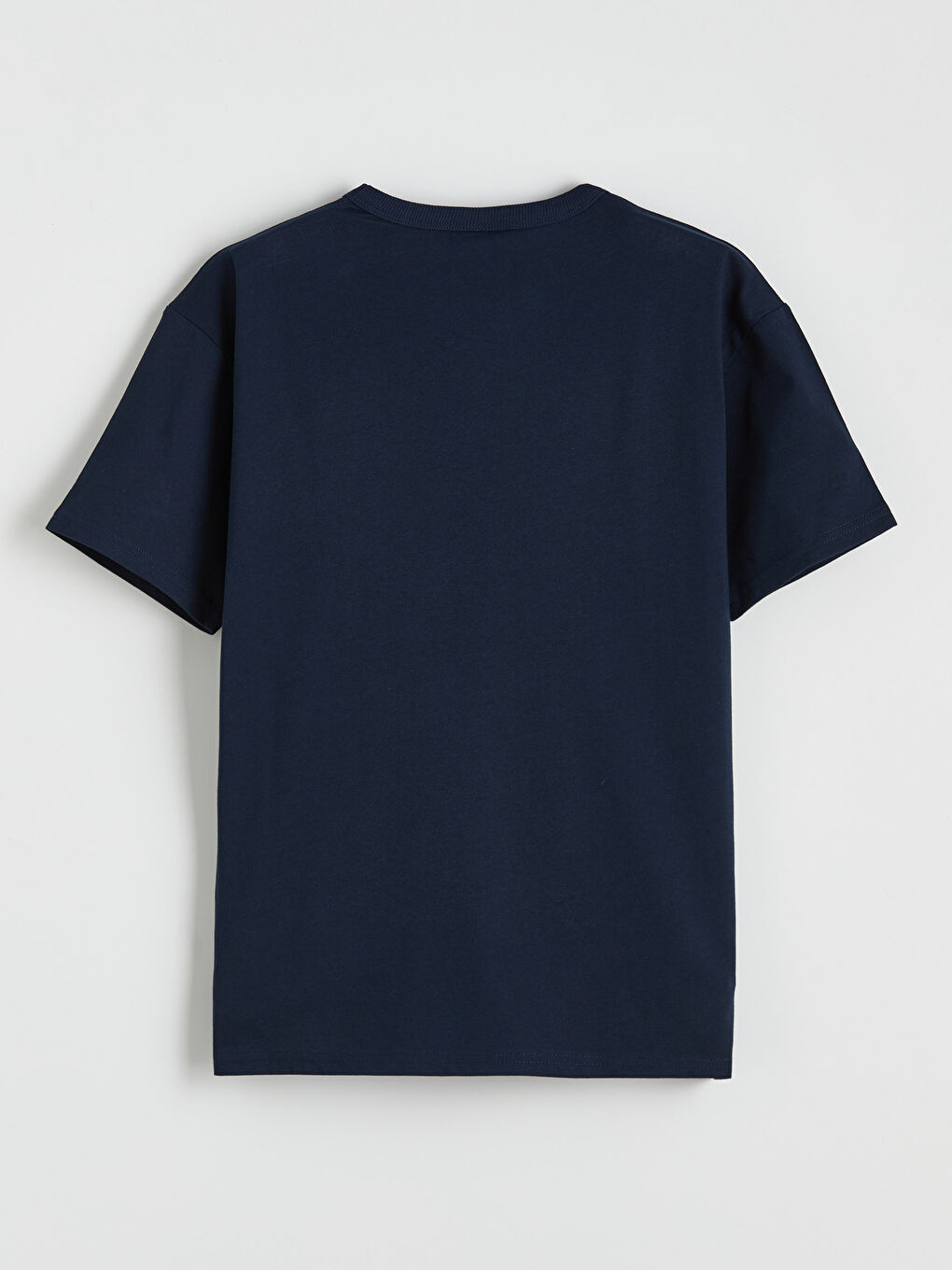 Lacivert Bisiklet Yaka San Diego Baskılı Erkek Çocuk Tişört-1