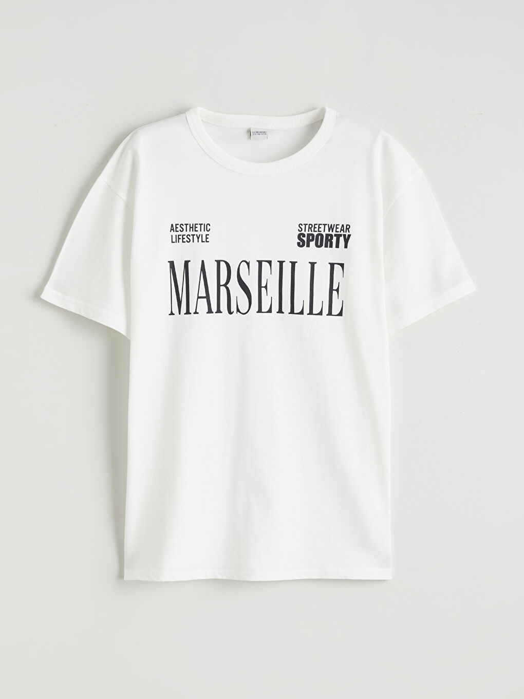 Ekru Baskılı Kısa Kollu Erkek Çocuk Tişört