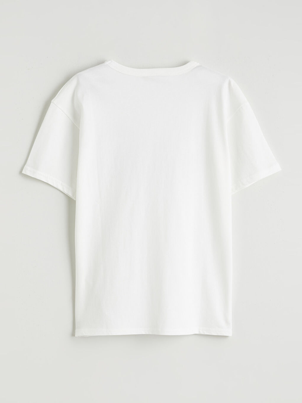 Ekru Baskılı Kısa Kollu Erkek Çocuk Tişört-1