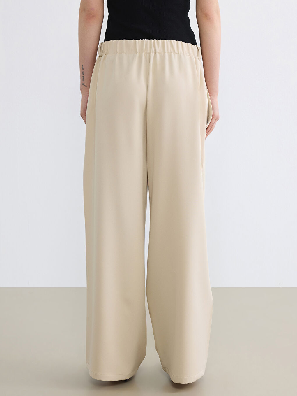 Woman BEIGE Formal Dress Trousers-3