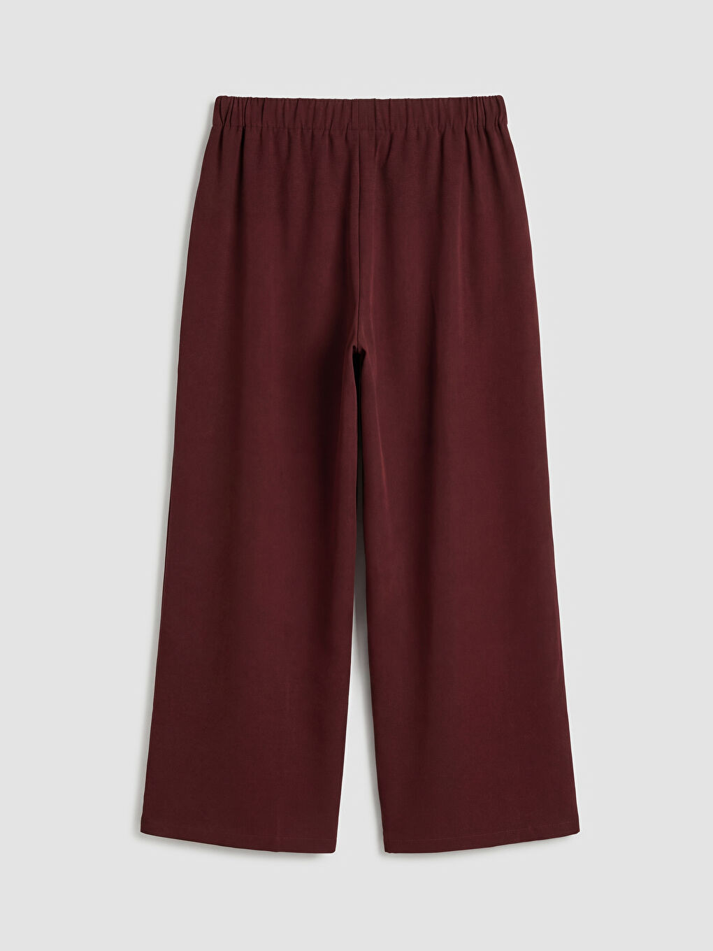 بنطال قماشي نسائي بخصر بحزام وكسرات-1