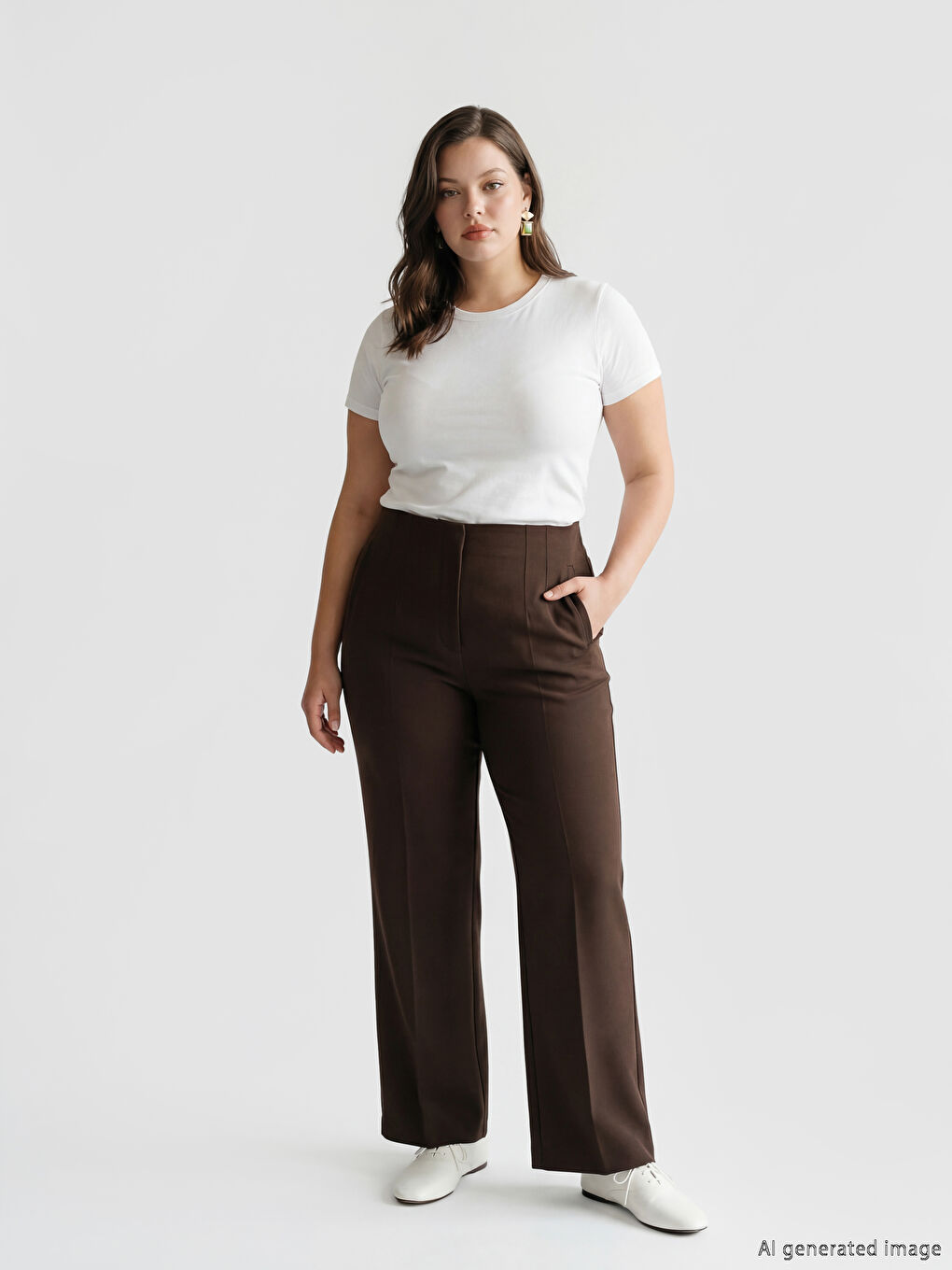 Woman KHAKI Trousers
