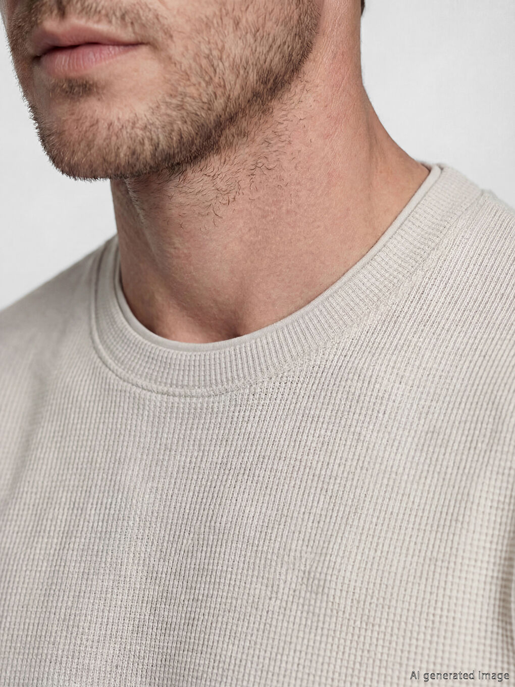 تي شيرت رجالي بياقة دائرية-2