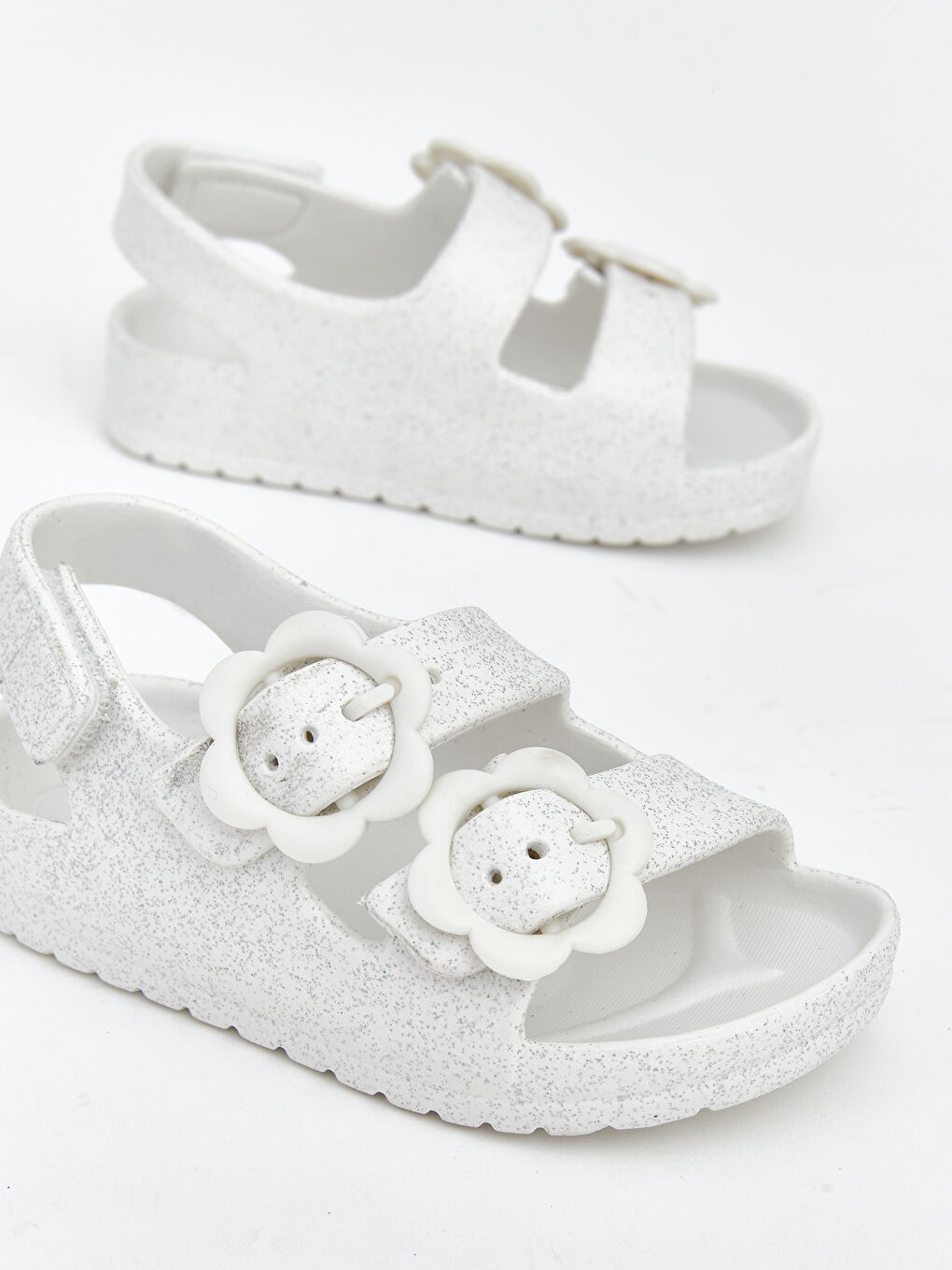 Hook and Loop Fastening Baby Girl Sandals-2