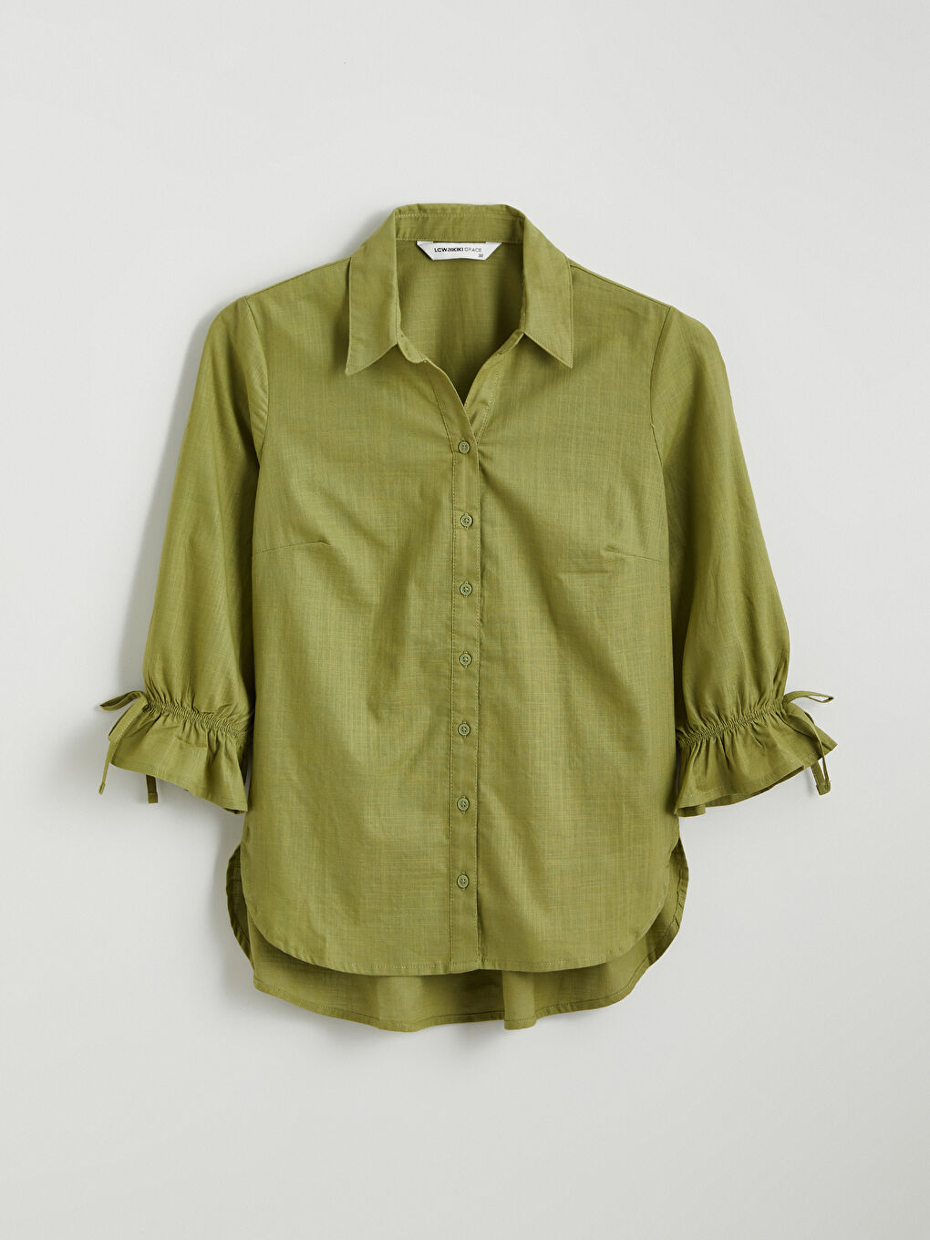 Женская рубашка стандартного кроя-4