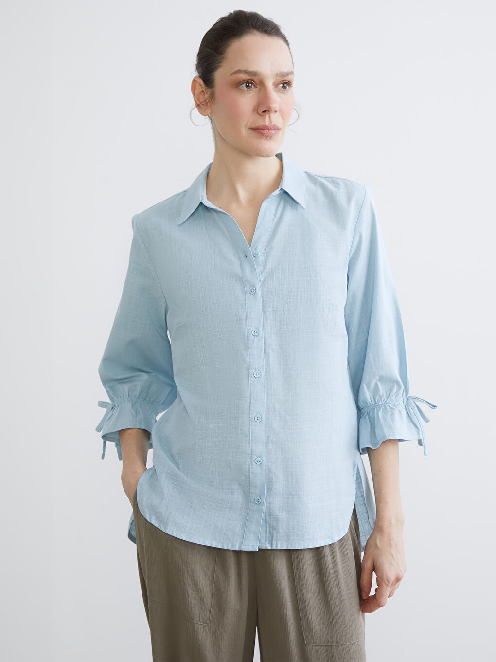 Женская рубашка стандартного кроя