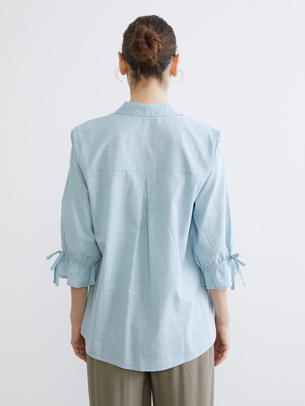 Женская рубашка стандартного кроя-3