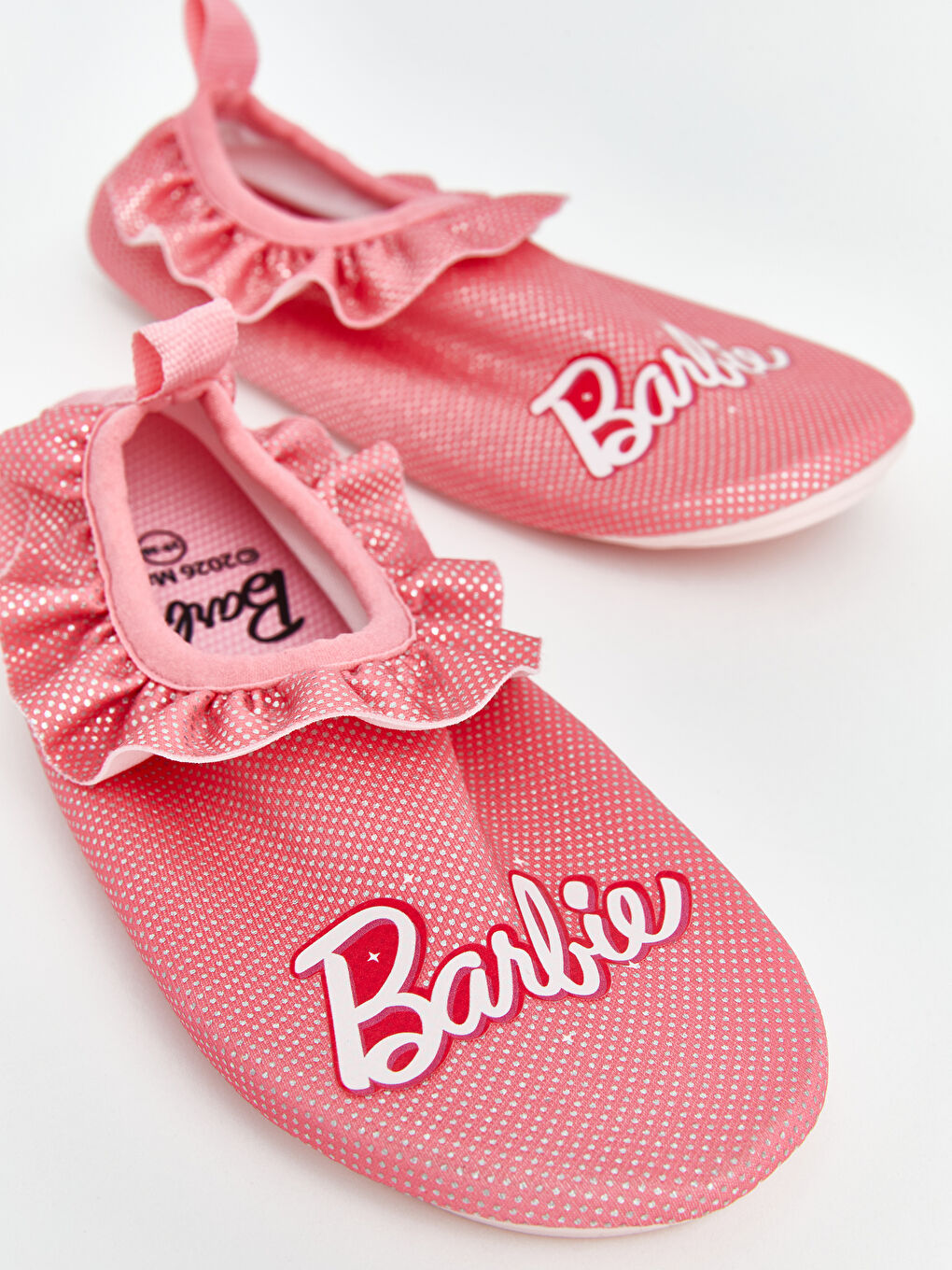 Pembe Barbie Baskılı Kız Çocuk Deniz Ayakkabısı-2