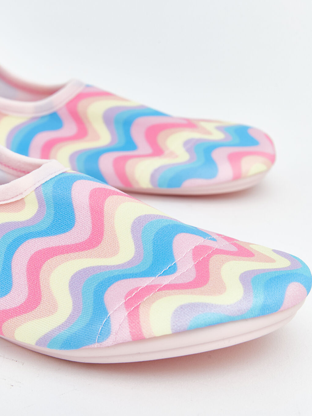 Karışık Dalga Desenli Kız Bebek Deniz Ayakkabısı-2