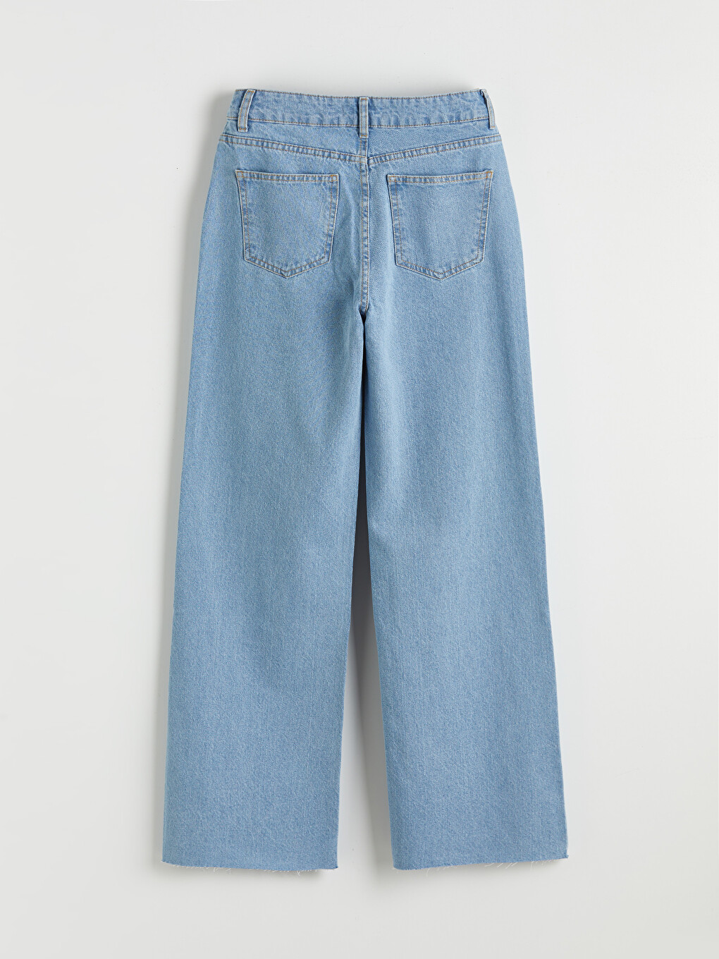 Pantalon Jean Femme à Jambe Large-5