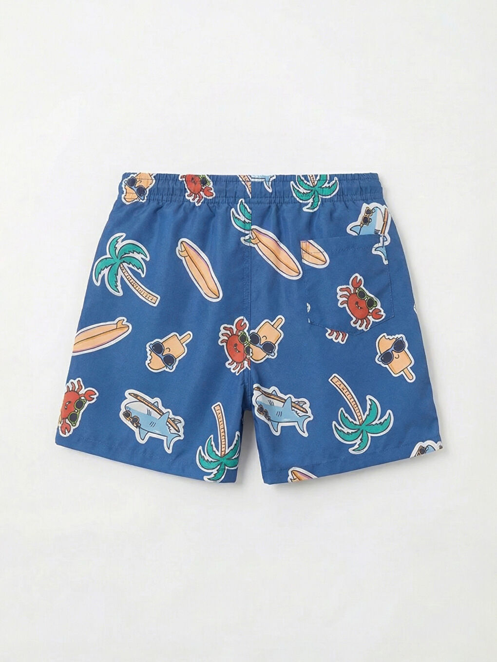 Beyaz Erkek Çocuk Yüzme Şort  ve Atlet-4