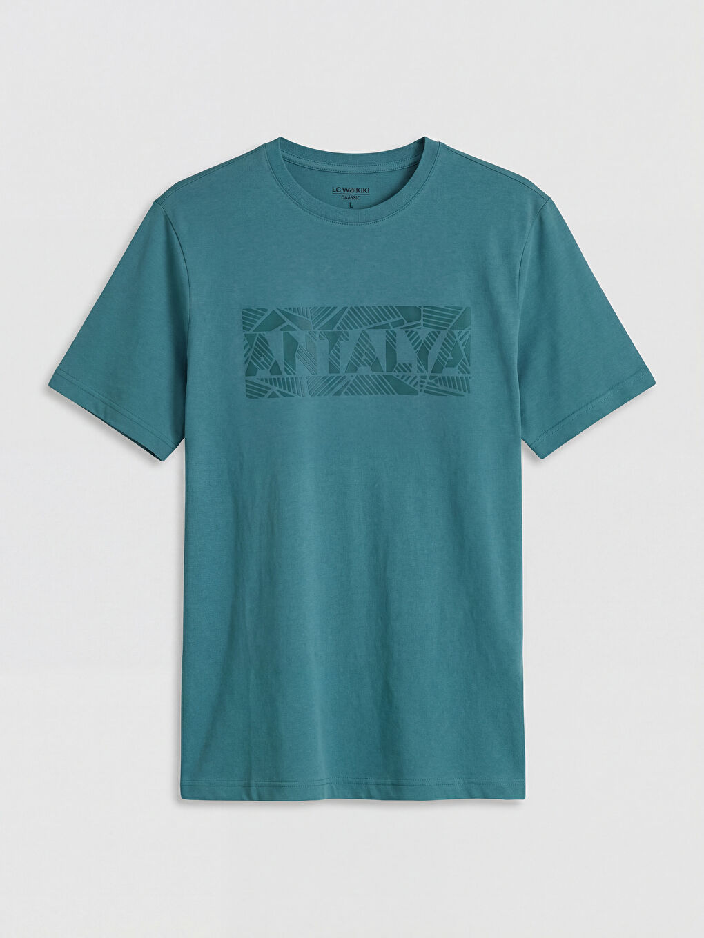 Petrol Antalya Baskılı Bisiklet Yaka Erkek Tişört