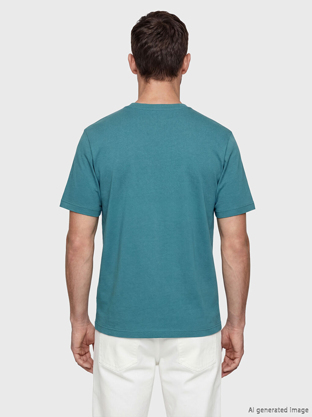 Petrol Antalya Baskılı Bisiklet Yaka Erkek Tişört-2