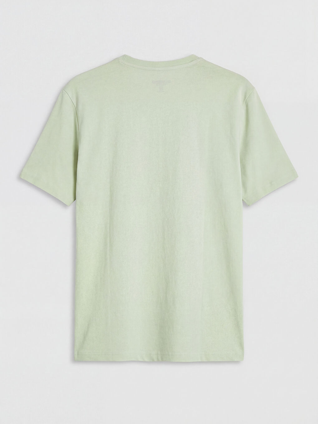 Yeşil Bisiklet Yaka İzmir Baskılı Erkek Tişört-1