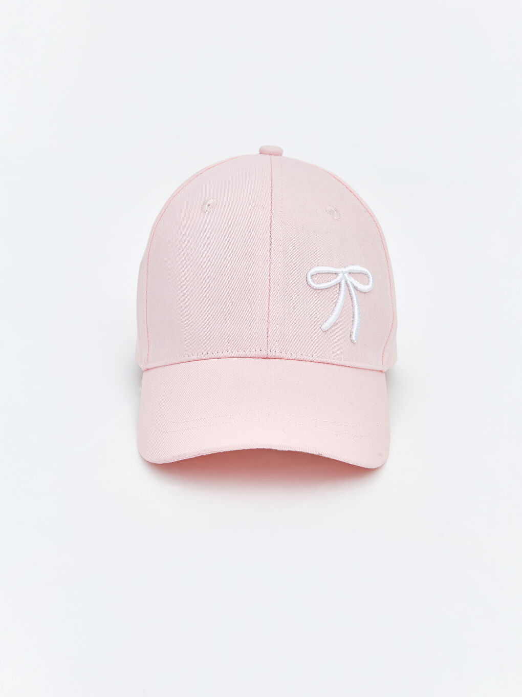 Bow Embroidered Girl's Cap