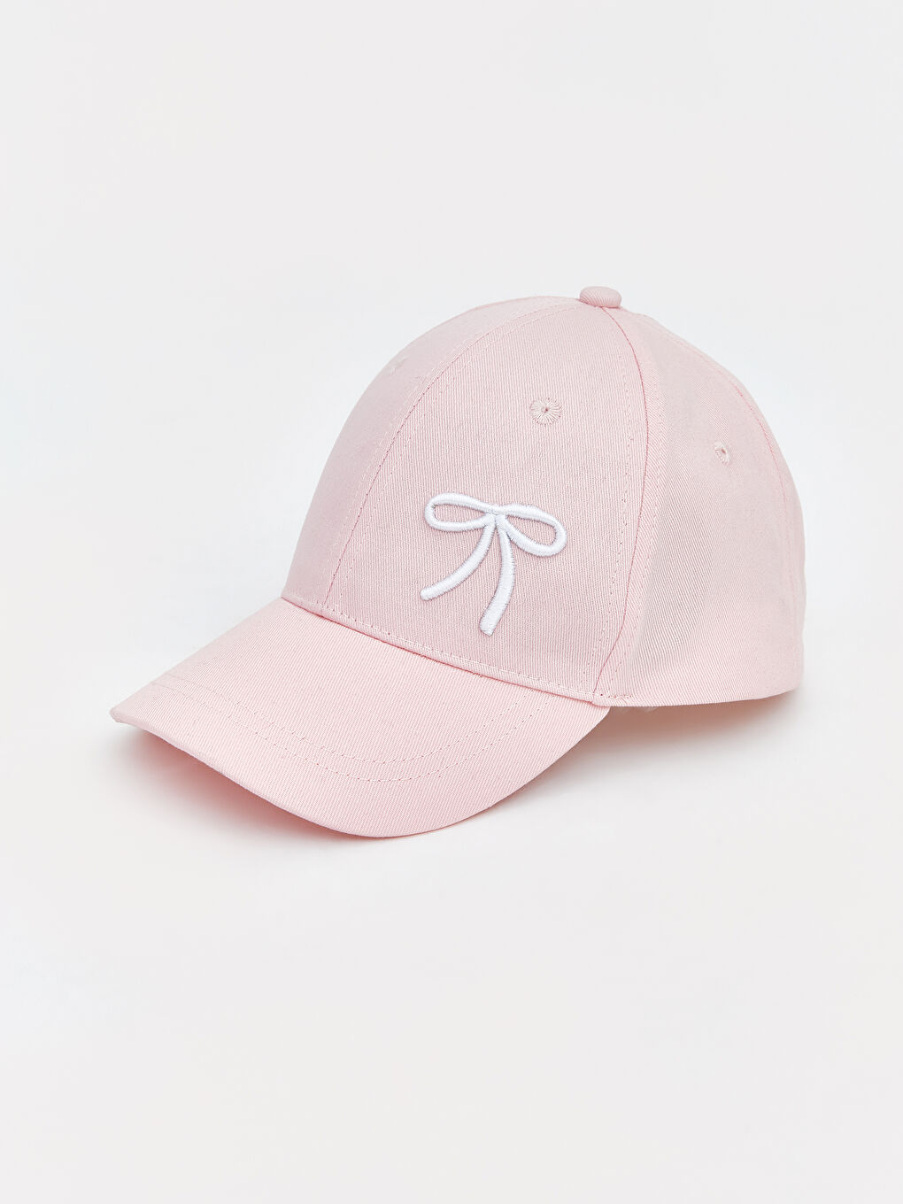 Bow Embroidered Girl's Cap-1
