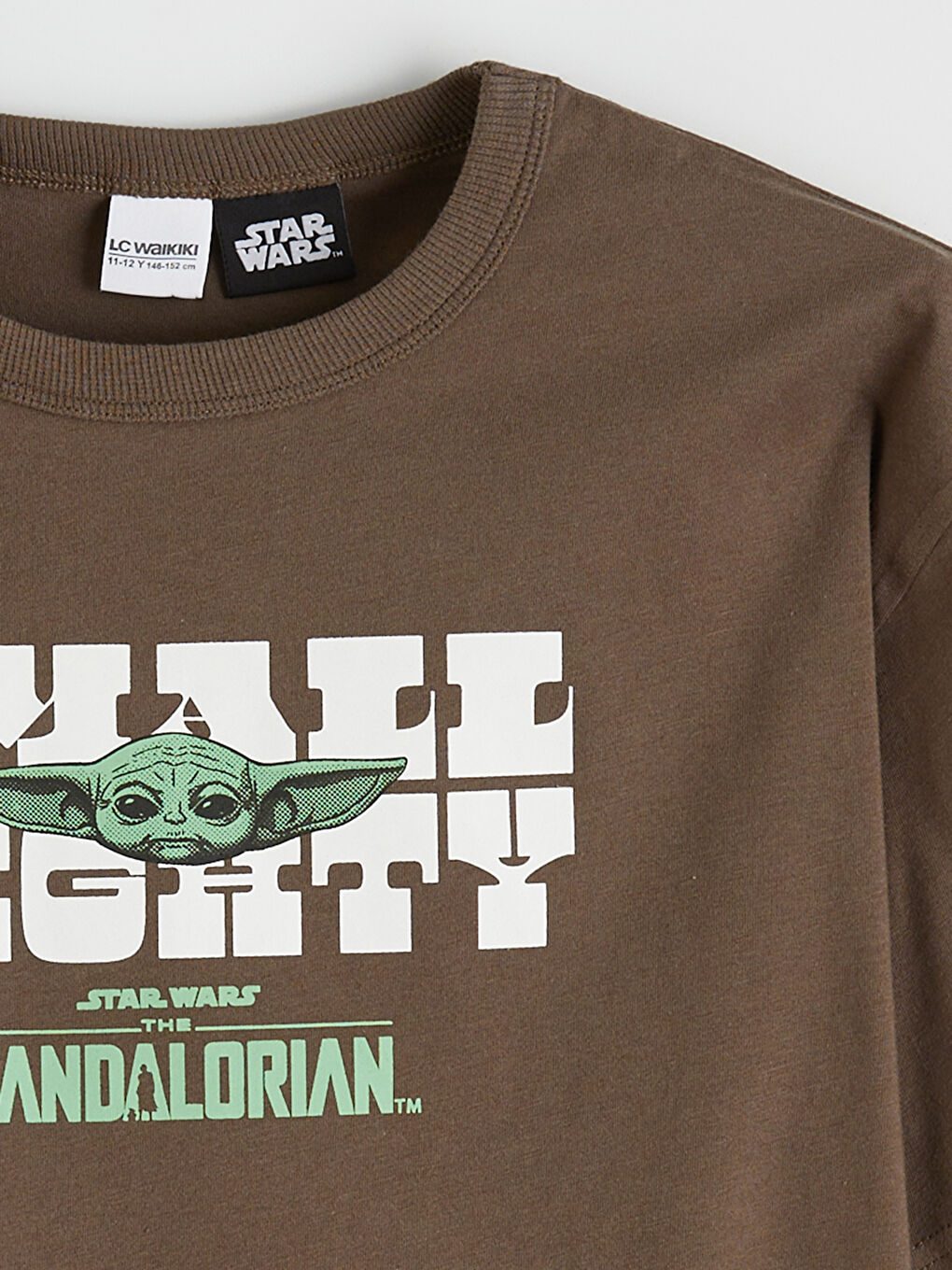 Kahverengi The Mandalorian Baskılı Erkek Çocuk Tişört-2