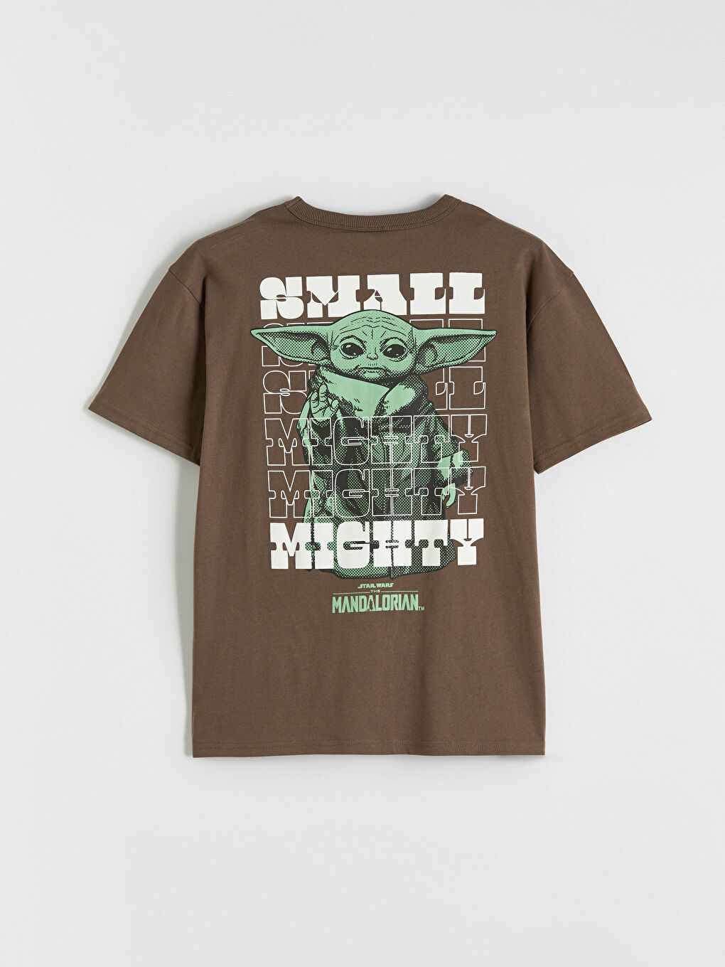 Kahverengi The Mandalorian Baskılı Erkek Çocuk Tişört-3