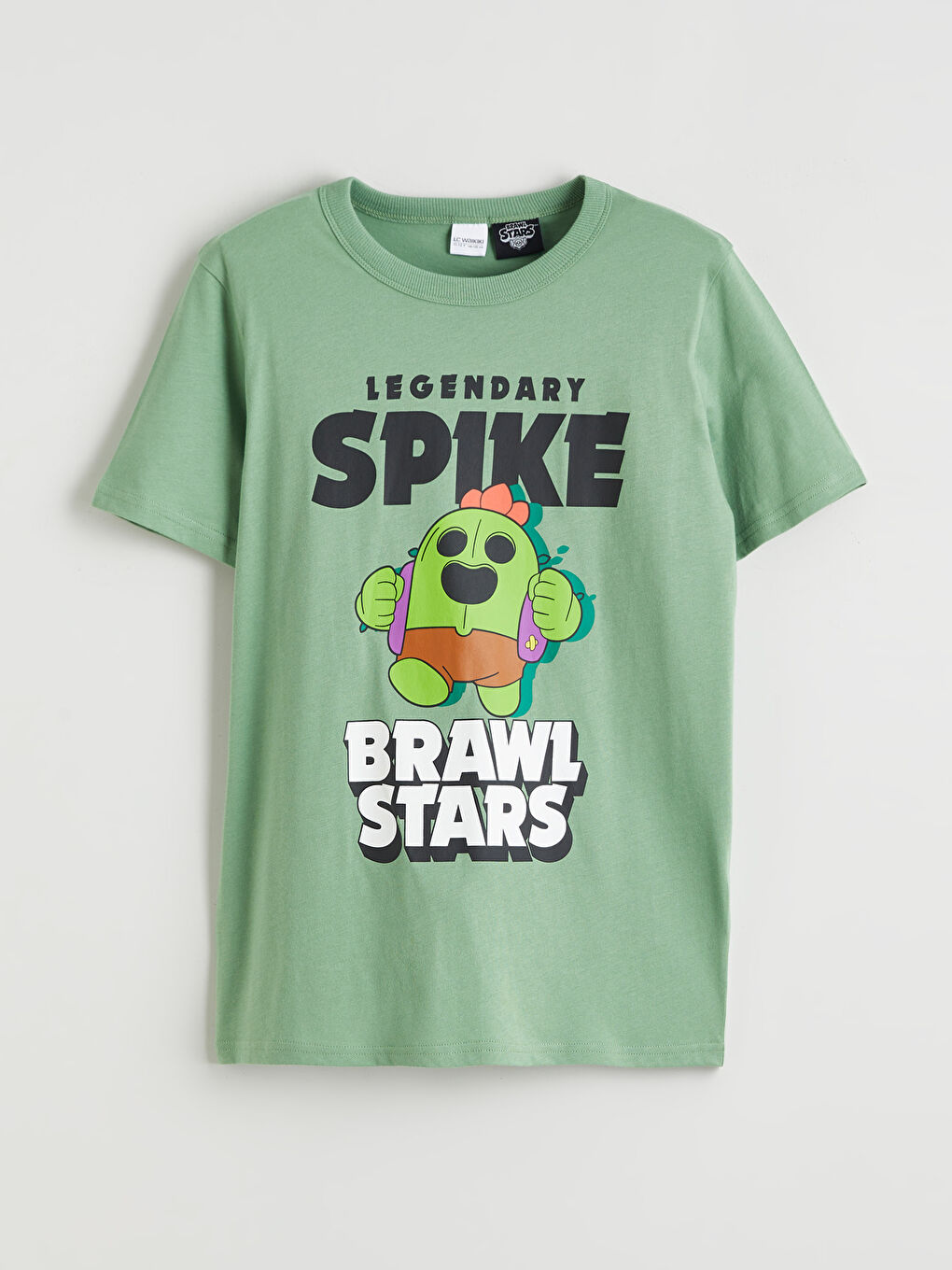 Crew Neck Brawl Stars Printed Boys' T-Shirt