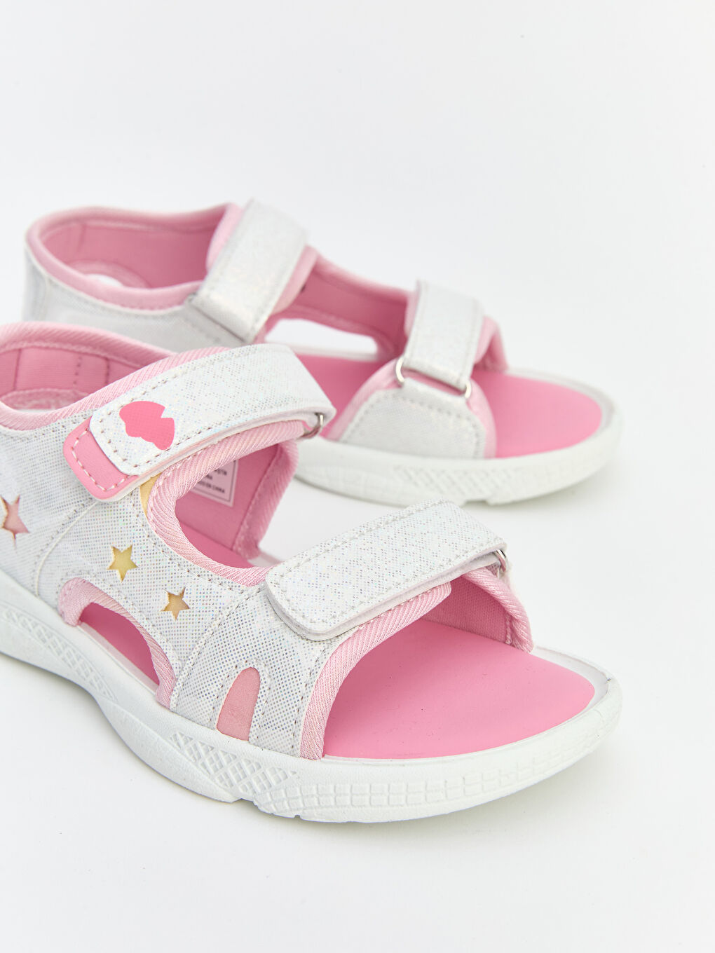 Hook and Loop Fastening Baby Girls' Sandals-2