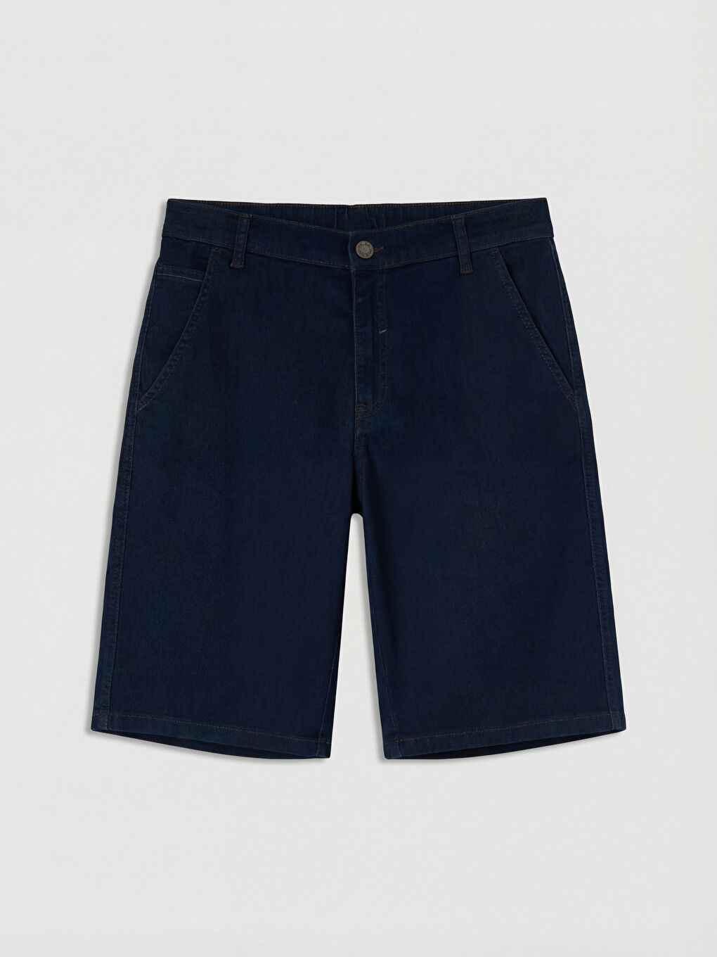 İndigo Regular Fit Erkek Jean Şort