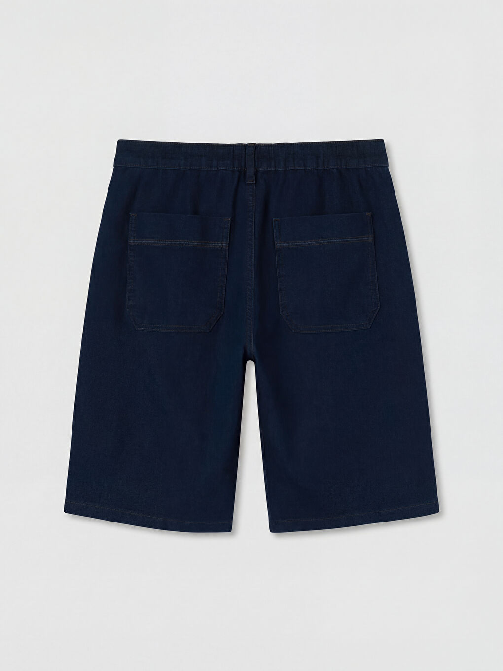 İndigo Regular Fit Erkek Jean Şort-1