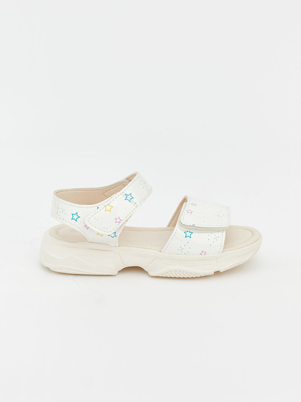 Star-Patterned Sandals for Baby Girls-1
