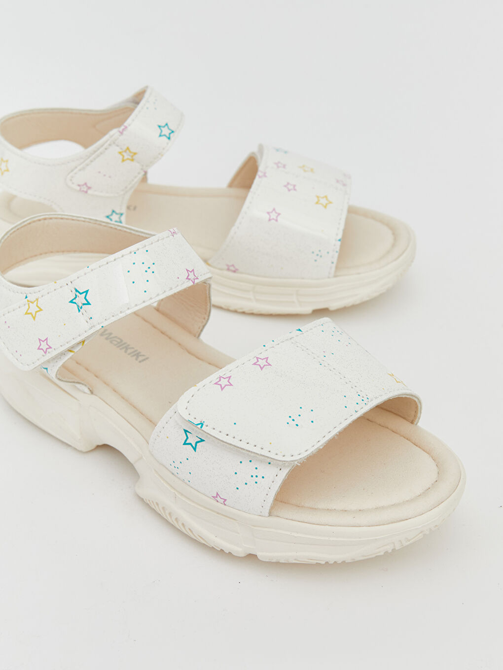 Star-Patterned Sandals for Baby Girls-2