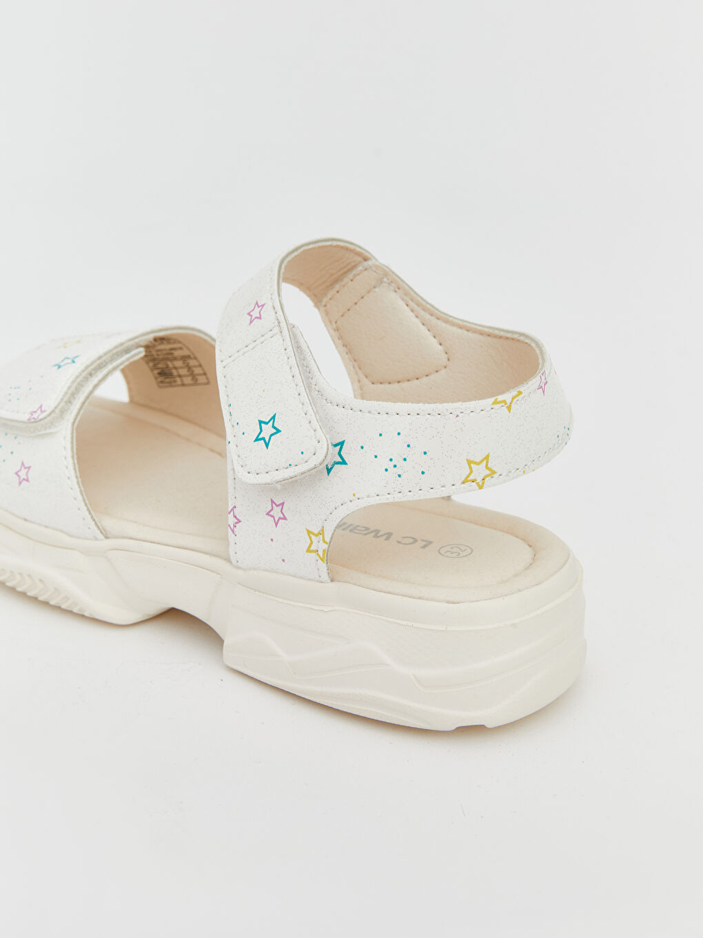Star-Patterned Sandals for Baby Girls-3