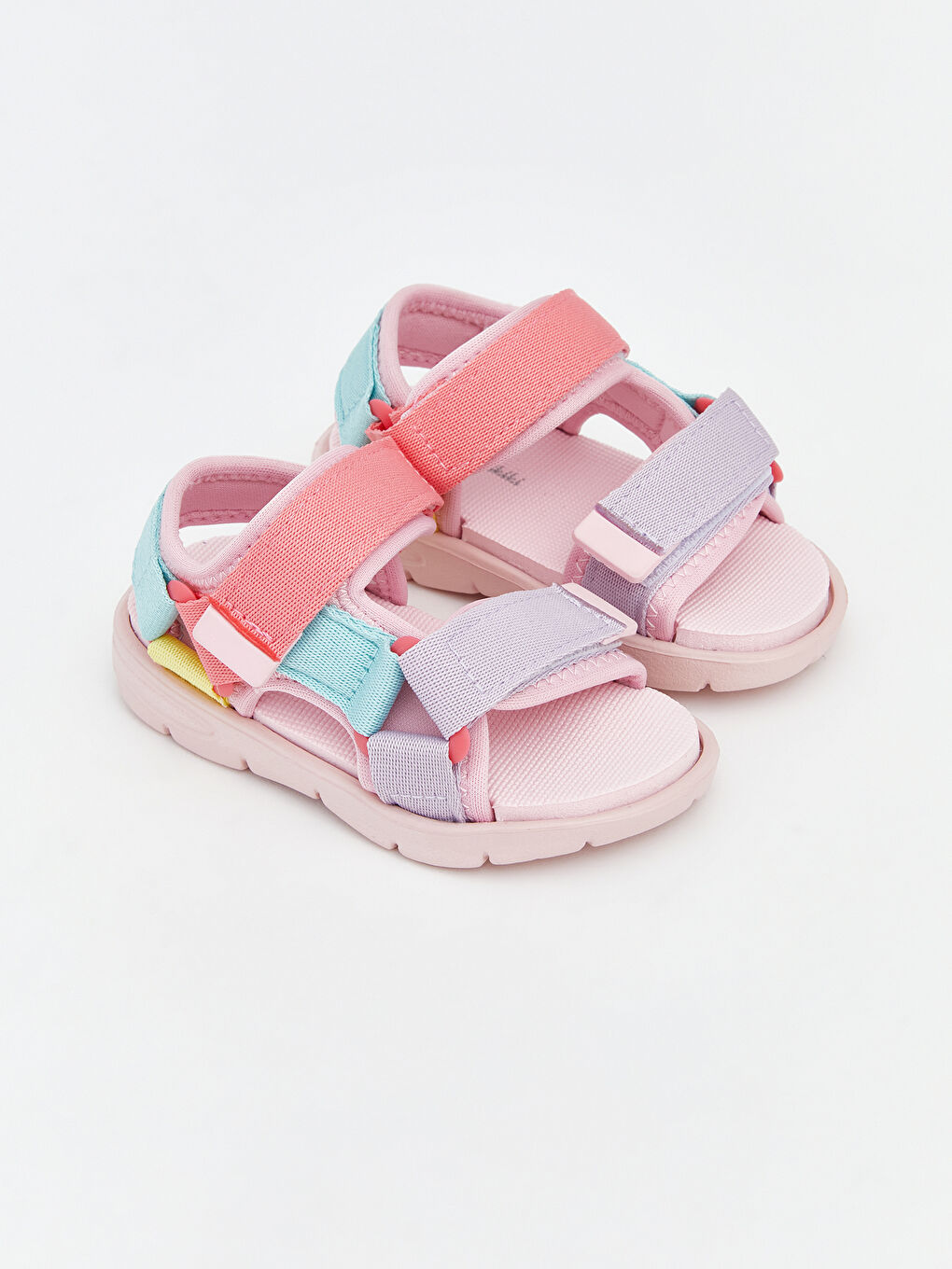 Color Block Hook and Loop Baby Girls' Sandals