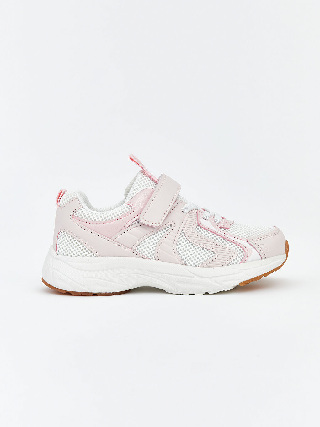 Baby Girl Sneakers with Laces and Velcro.-1