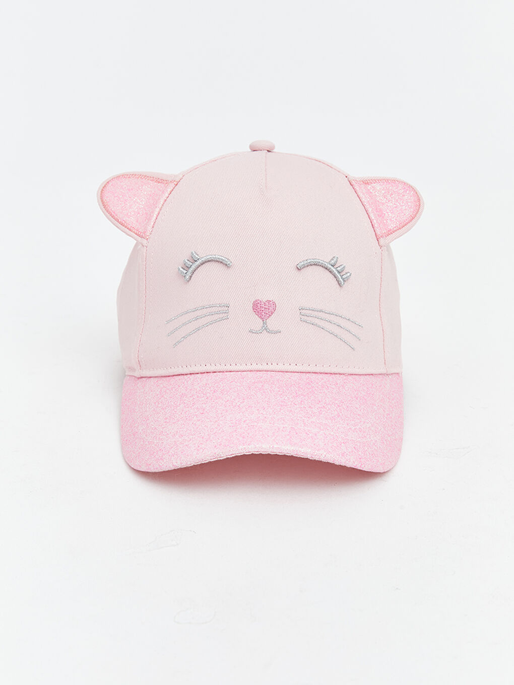 Pembe Hayvan Figürlü Kız Çocuk Kep Şapka 