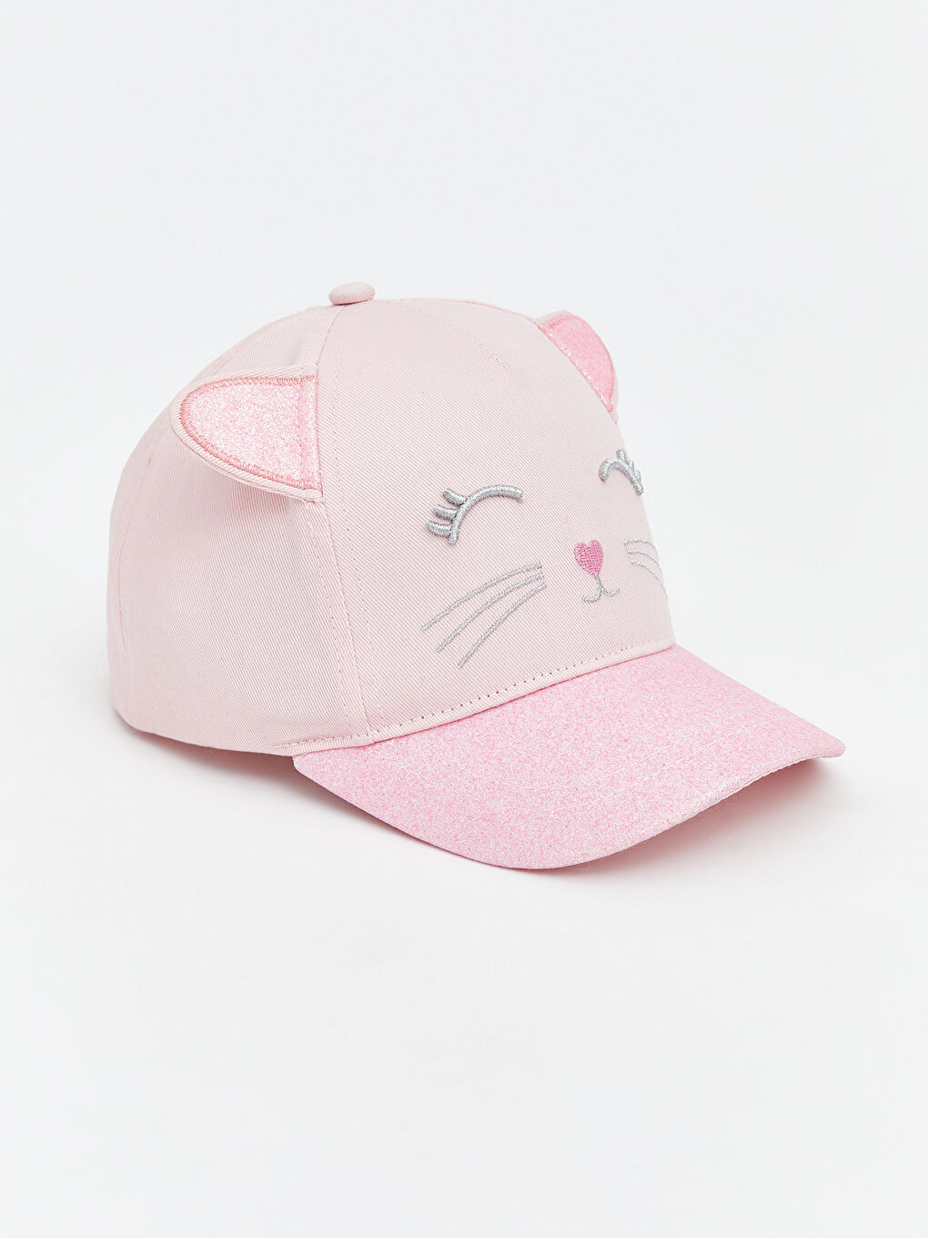 Pembe Hayvan Figürlü Kız Çocuk Kep Şapka -1