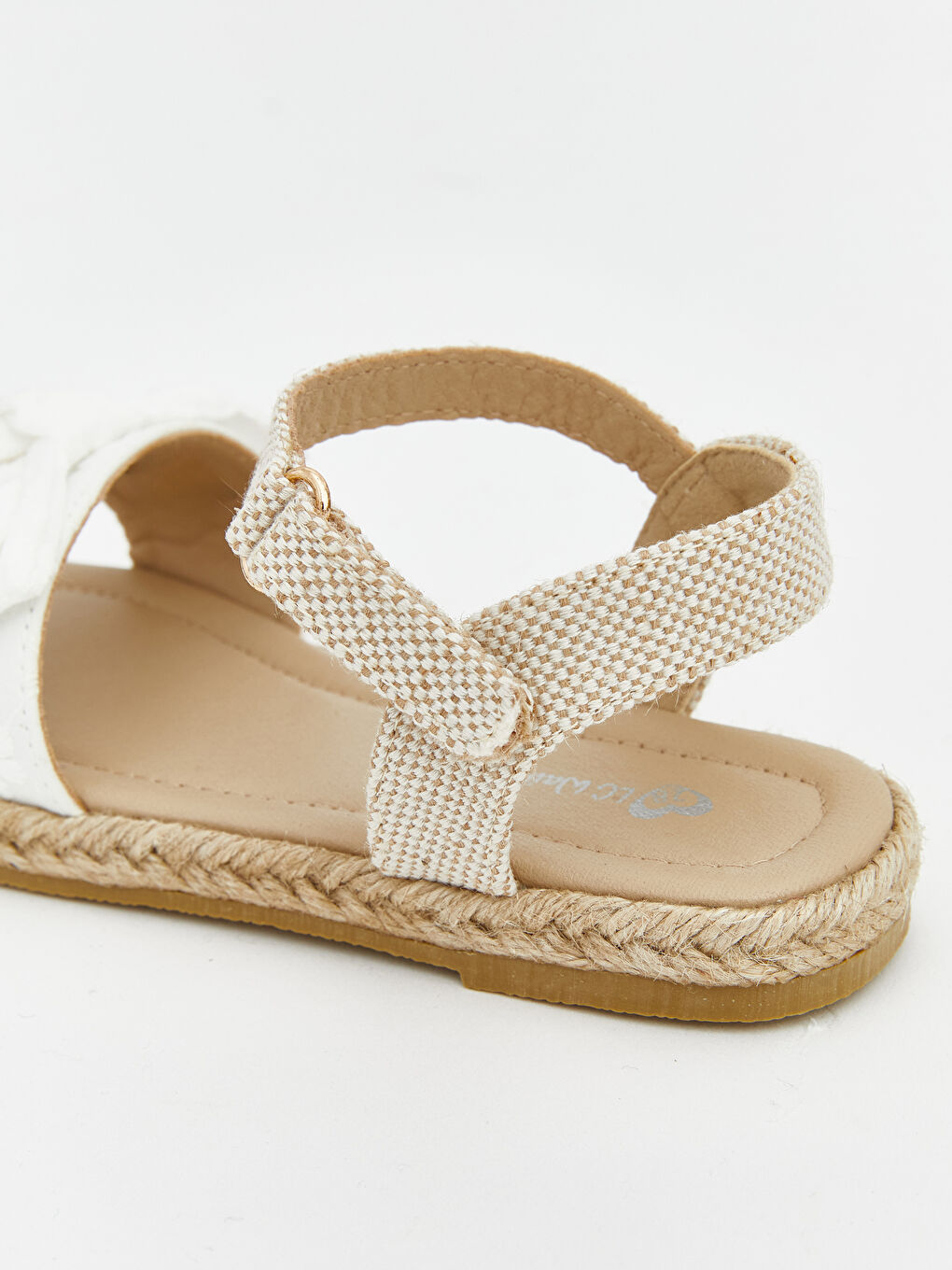 Сандали за малки момичета с украса от панделка-4