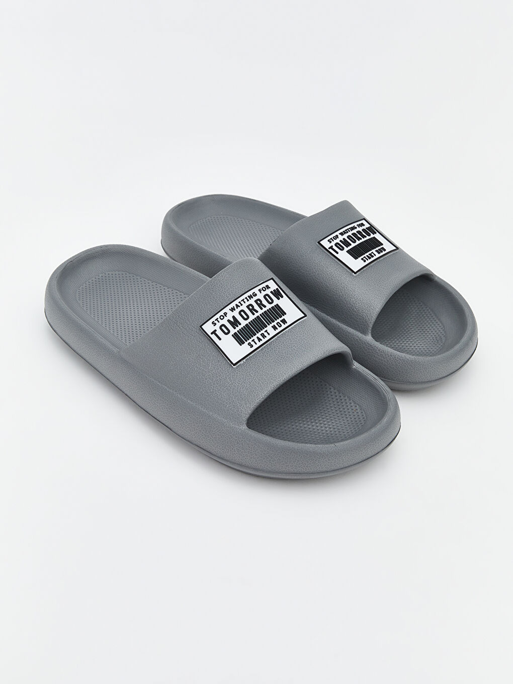 Чоловік СІРИЙ Тапочки - Слайдери