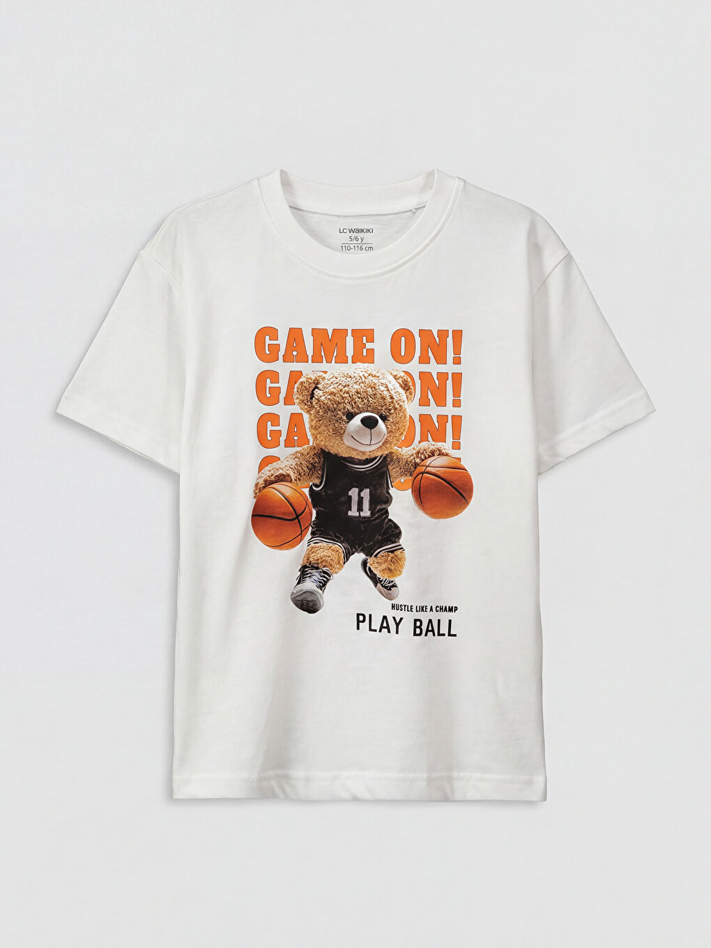 Crew Neck Printed Boys' T-Shirt