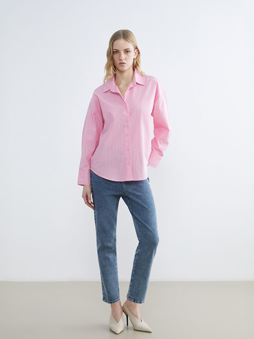 جينز نساء ماما رقيقة خصر مطاطي