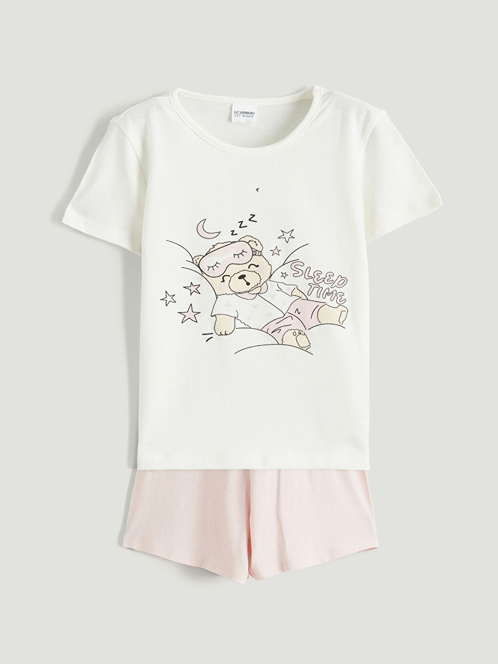 Printed Girls' Shortie Pyjama Set