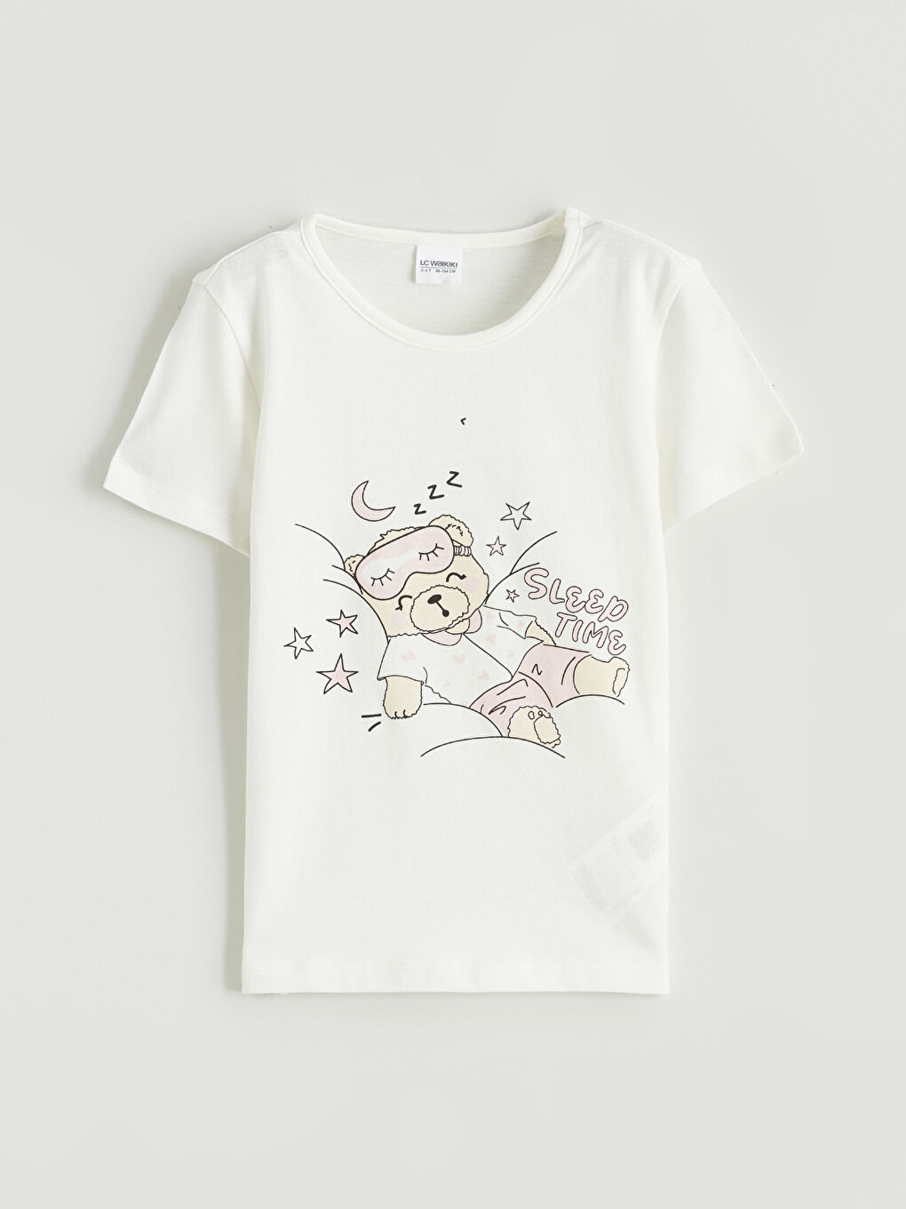 Printed Girls' Shortie Pyjama Set-1