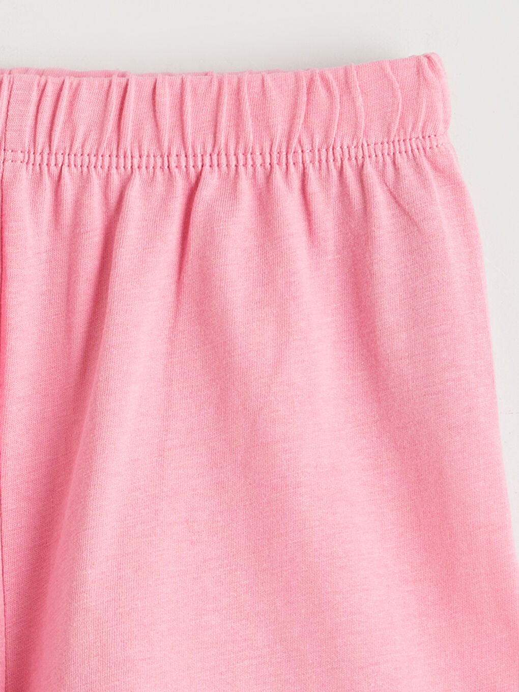 Ekru Baskılı Kız Çocuk Şortlu Pijama Takımı-5