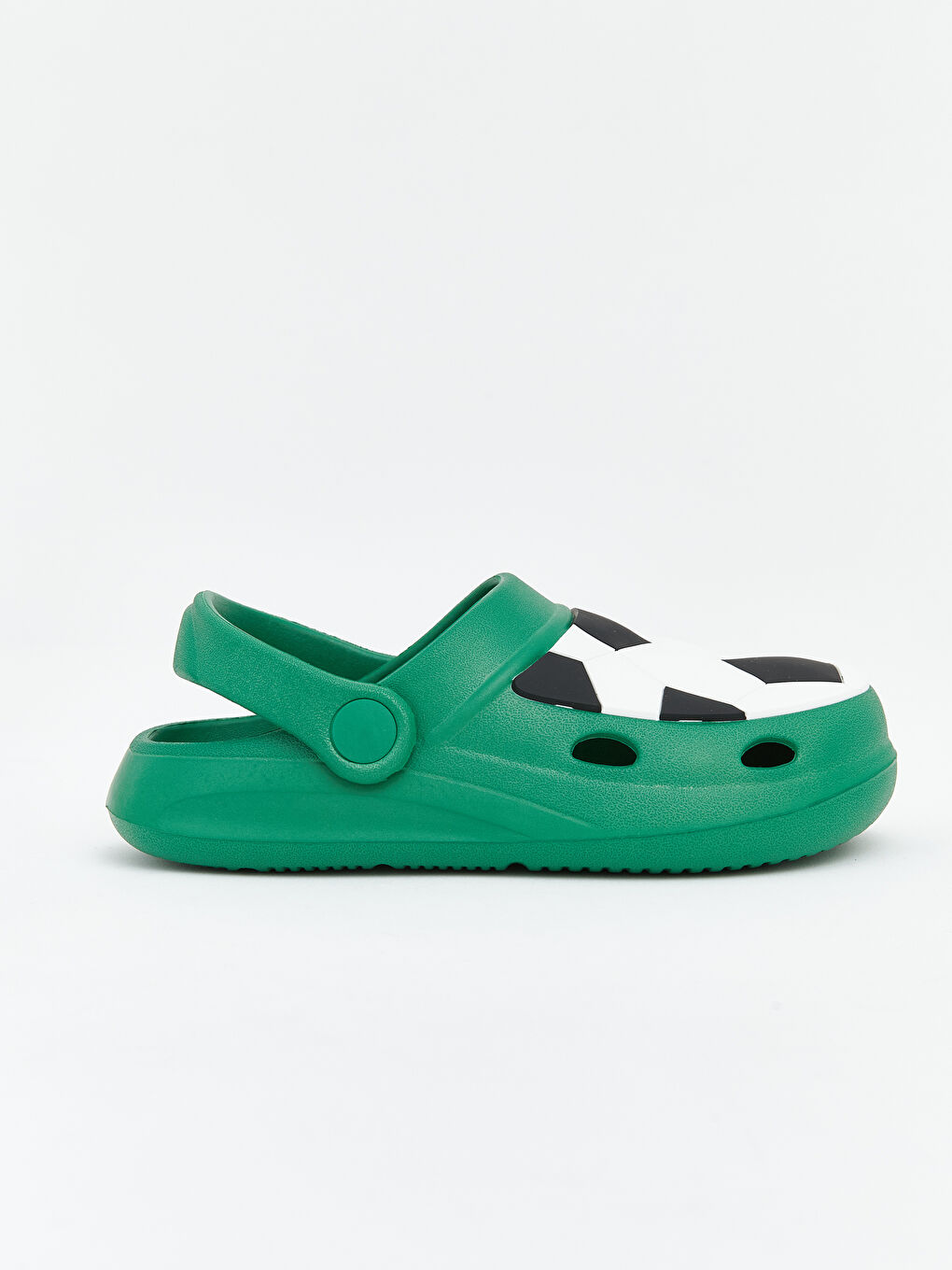 Футбол принті бар ұлдарға арналған сандалдар-1