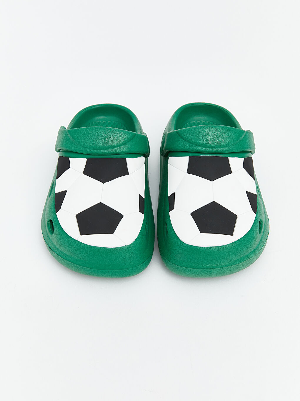 Футбол принті бар ұлдарға арналған сандалдар-2