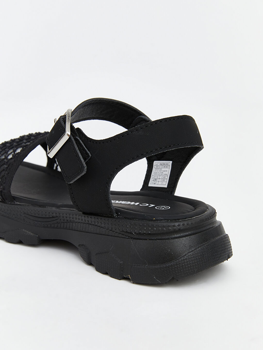 Rhinestone Embellished Girls' Sandals-4