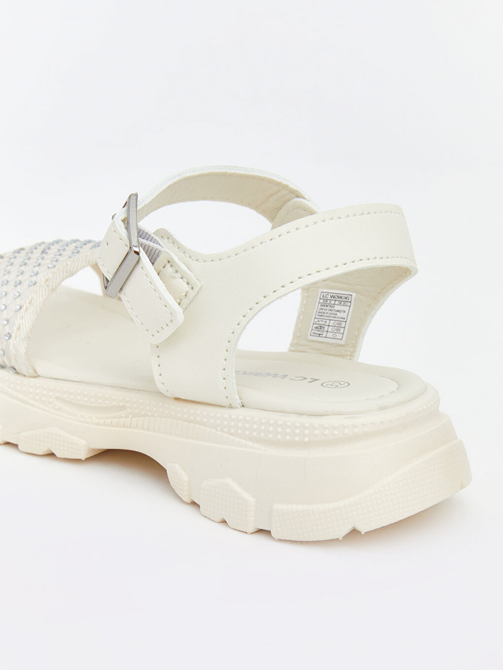 Rhinestone Detail Girls' Sandals-4