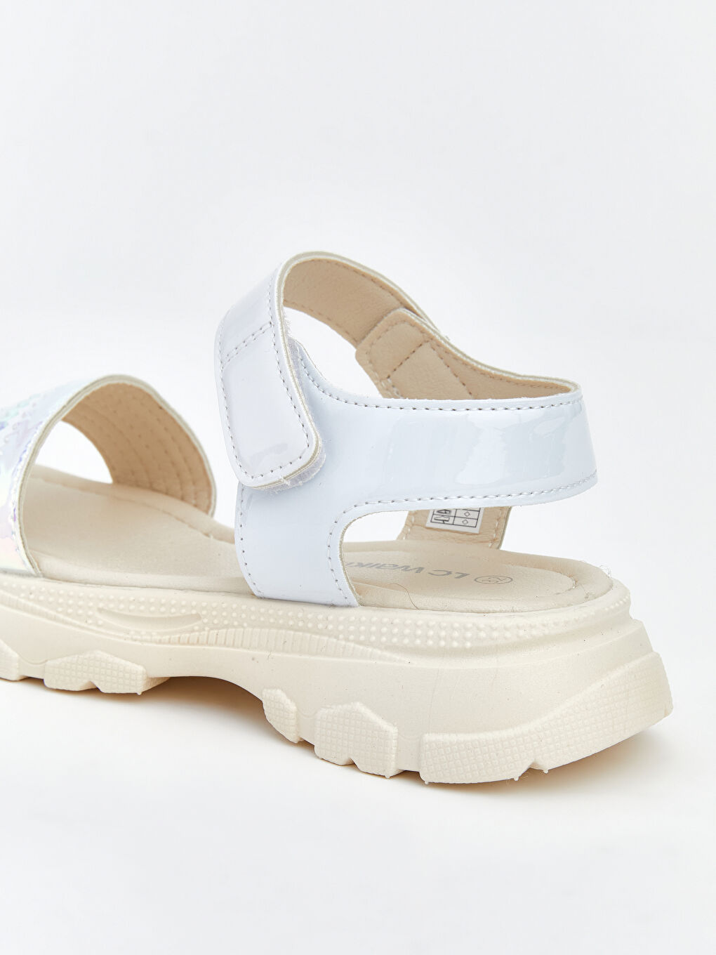 صنادل أبيض فتاة-4
