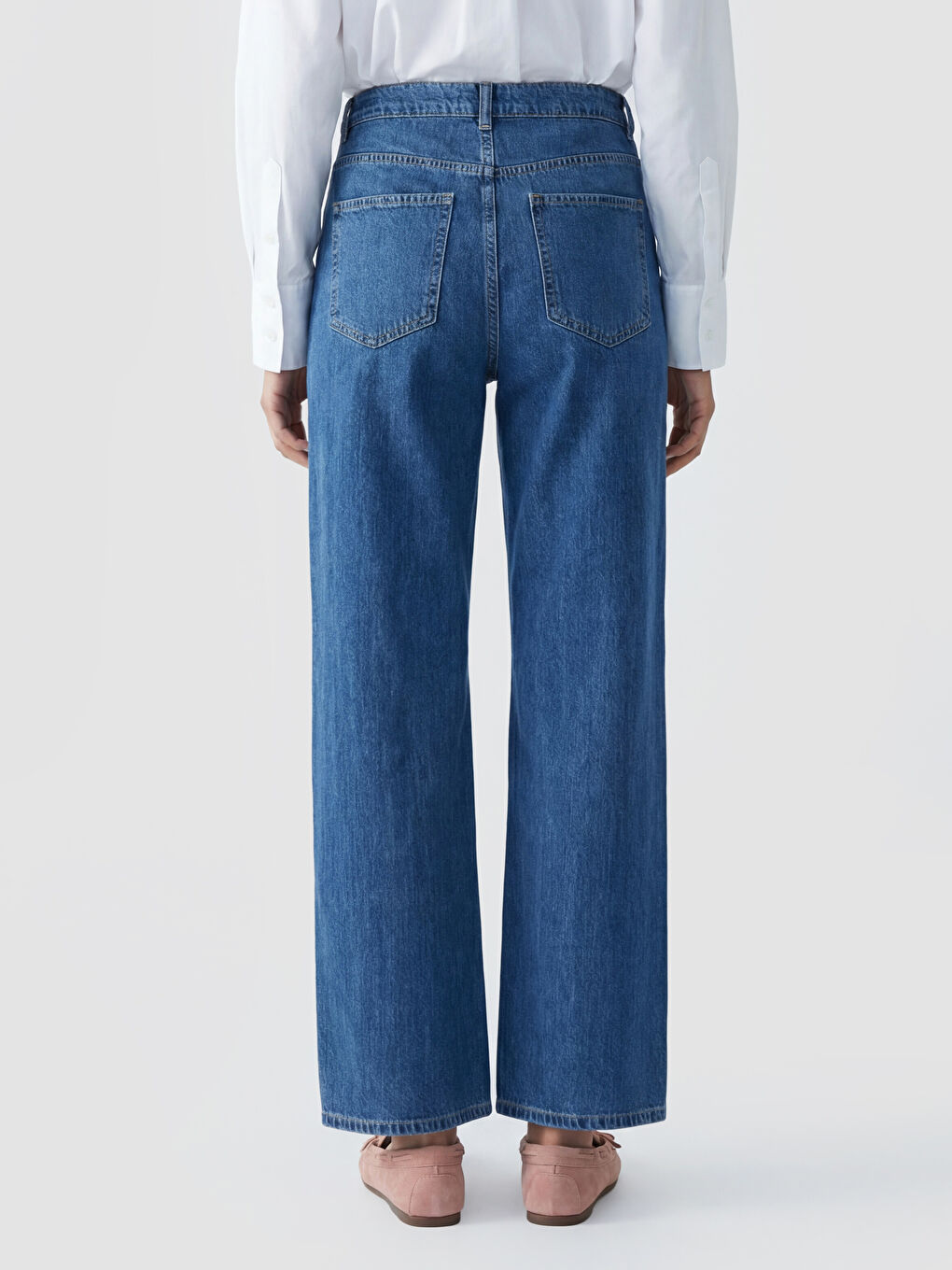 İndigo Straight Fit Kadın Jean Pantolon-2